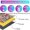 Latte Dizayn Brandi Desenli Kadife Pamuk Tabanlı Yıkanabilen Kaydırmaz Antibakteriyel Salon Halısı 80x150