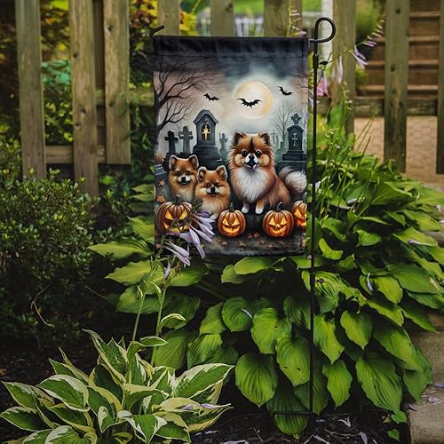 Miniatura 132 de Caroline's Treasures DAC2011GF - Bandera decorativa para jardín de Halloween con diseño de beagle para jardín, jardín, jardín, jardín, multicolor