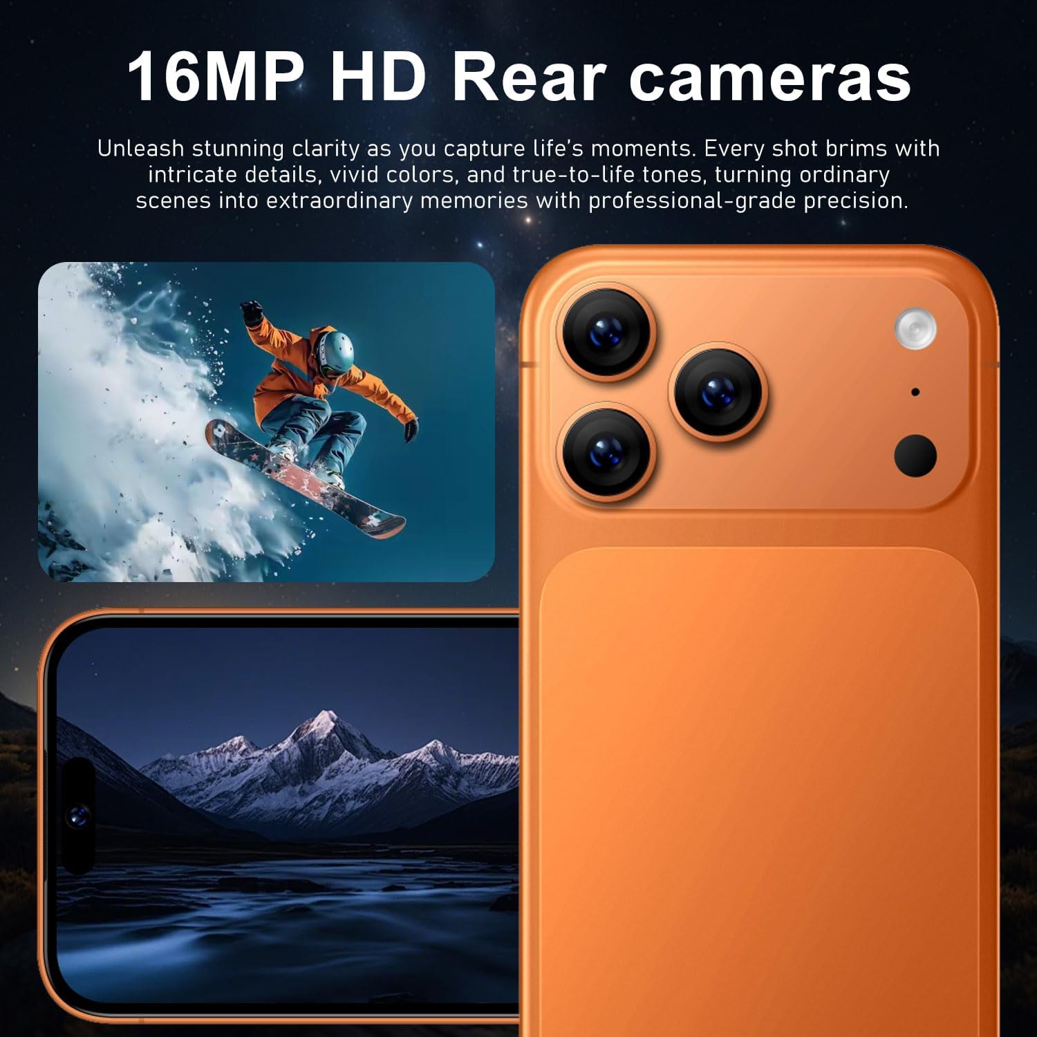 New 6.67” HD Screen Unlocked Android Phones 3G Network Cell Phone 2GB+16GB Android 10 Smartphone 16MP Rear Camera 3000mAh Battery Mobile Phone Dual SIM GPS Face Unlocked (Dark Blue) 9 71NN0eR6EcL. AC SL1500