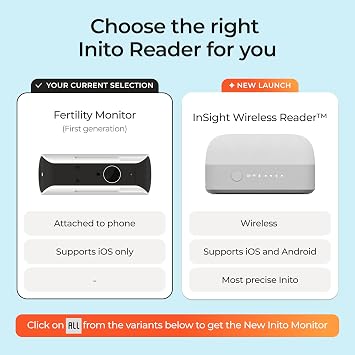 Inito Fertility Monitor & Hormone Tracker for Women | Estrogen, LH, PdG (Urine Metabolite of progesterone), FSH | Track and Confirm Ovulation | Includes 15 Strips (Compatible with iPhone 13 Pro Max)