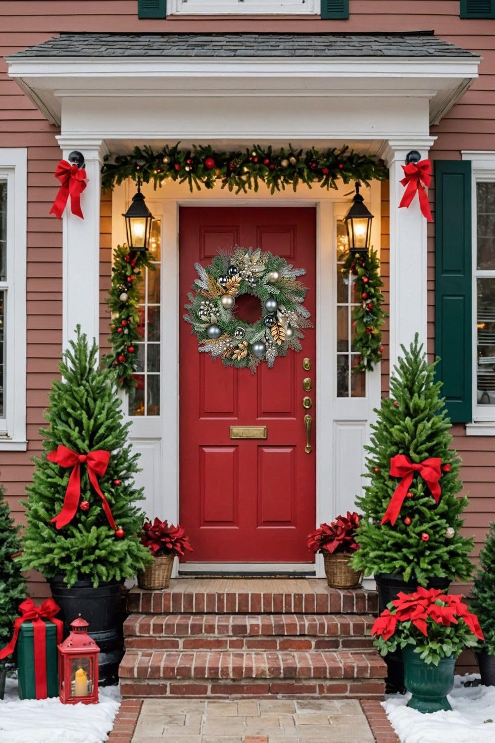 Hollyone Corona de Navidad de 61 cm, artificial, neutral, redonda, ocasión navideña