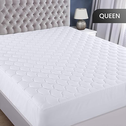 Miniatura 2 de Utopia Bedding Protector de colchón acolchado impermeable tamaño Queen, protector de colchón que se estira hasta 16 pulgadas de profundidad, funda