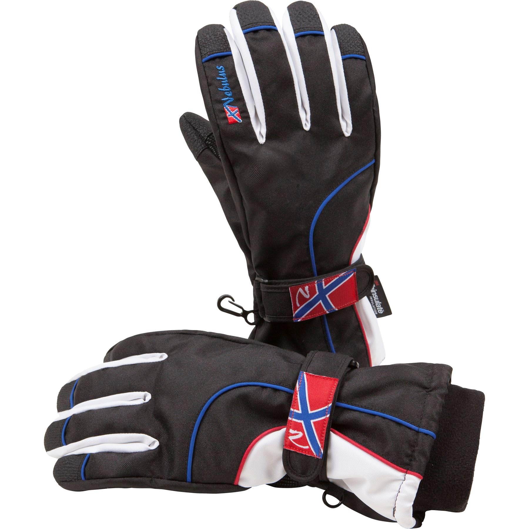 Nebulus Skihandschuhe Snowboardhandschuhe schwarz, Klassische, Wasserdicht, Warm, Praktisch, Hochwertig, Herren, Männer, Wintersportler, Polyester, Handschuhe