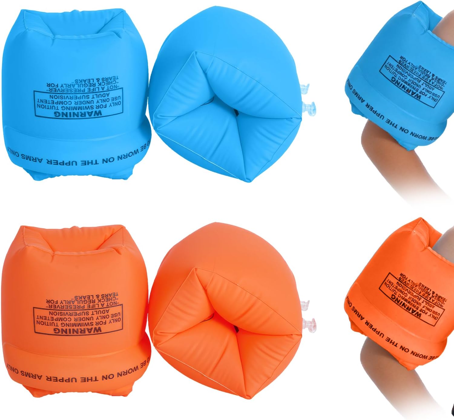 Arm Floaties for Kids and Adults - Inflatable Swim Rings，Pool Floats PVC Arm Bands, Swimming Arm Floatation for Toddlers Children 3-5-6-12 Years