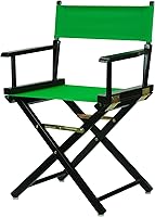 Vista 33 de Silla de Director de 18" Marco Blanco Lona Rosa