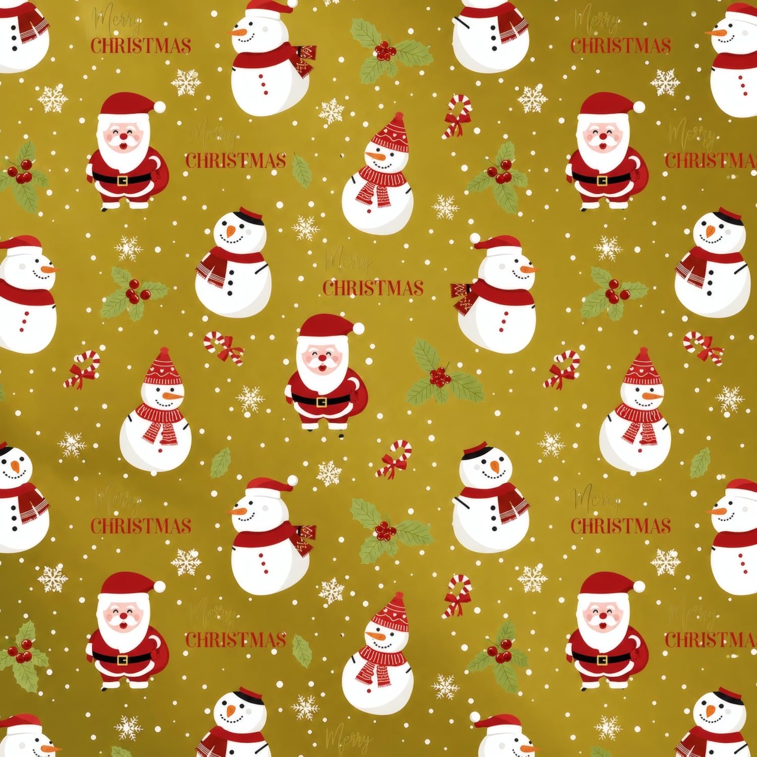 Rouleau de papier cadeau Bonhomme de neige 62 cm x 80 m Grande bobine résistante - Cadeaux festifs boutiques Commerces - FP Fiesta Paper