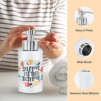 AGH Sublimation Soap Dispenser, 6 Pack, Stainless Steel, 16 oz