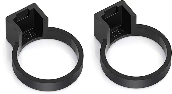 Tesla Model 3/Y Charger Lock for J1772 Adapter (Works with Non Flange Adapter, Not Work with Model S/X) (Black)[2PACK]