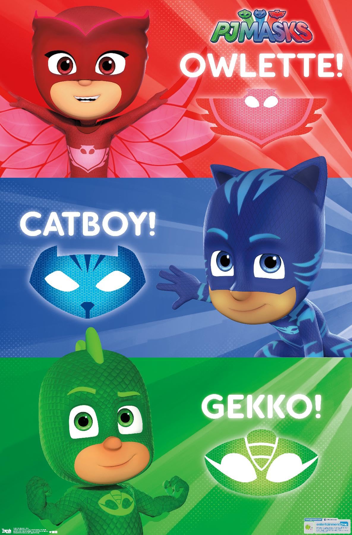 Amazon.com: Trends International PJ Masks - Trio Wall Poster