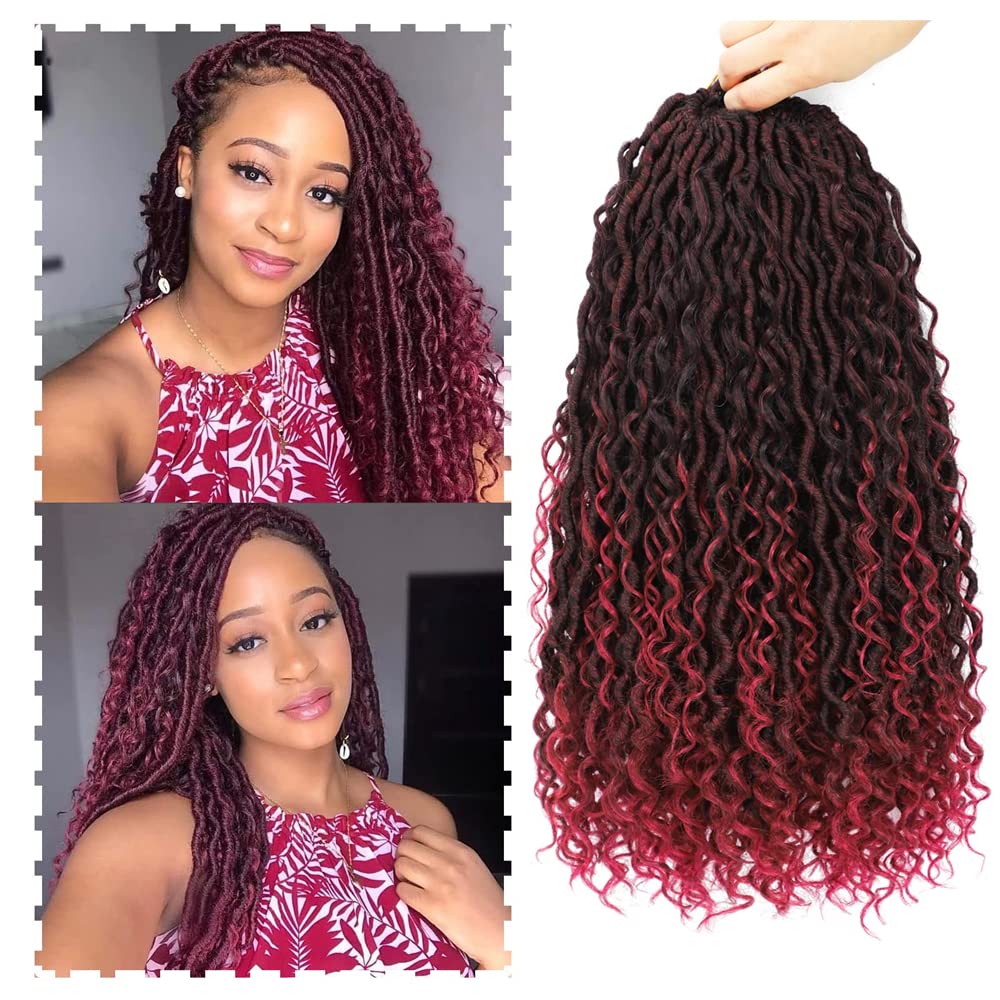 New Goddess Locs Crochet Hair River Faux Locs Crochet Hair With Curly