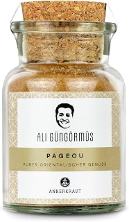 Ankerkraut Pageou, by TV-Koch Ali Güngörmüs für Joghurt-Dip, Hähnchen, Hülsenfrüchte, Eintöpfe, 65 g im Korkenglas