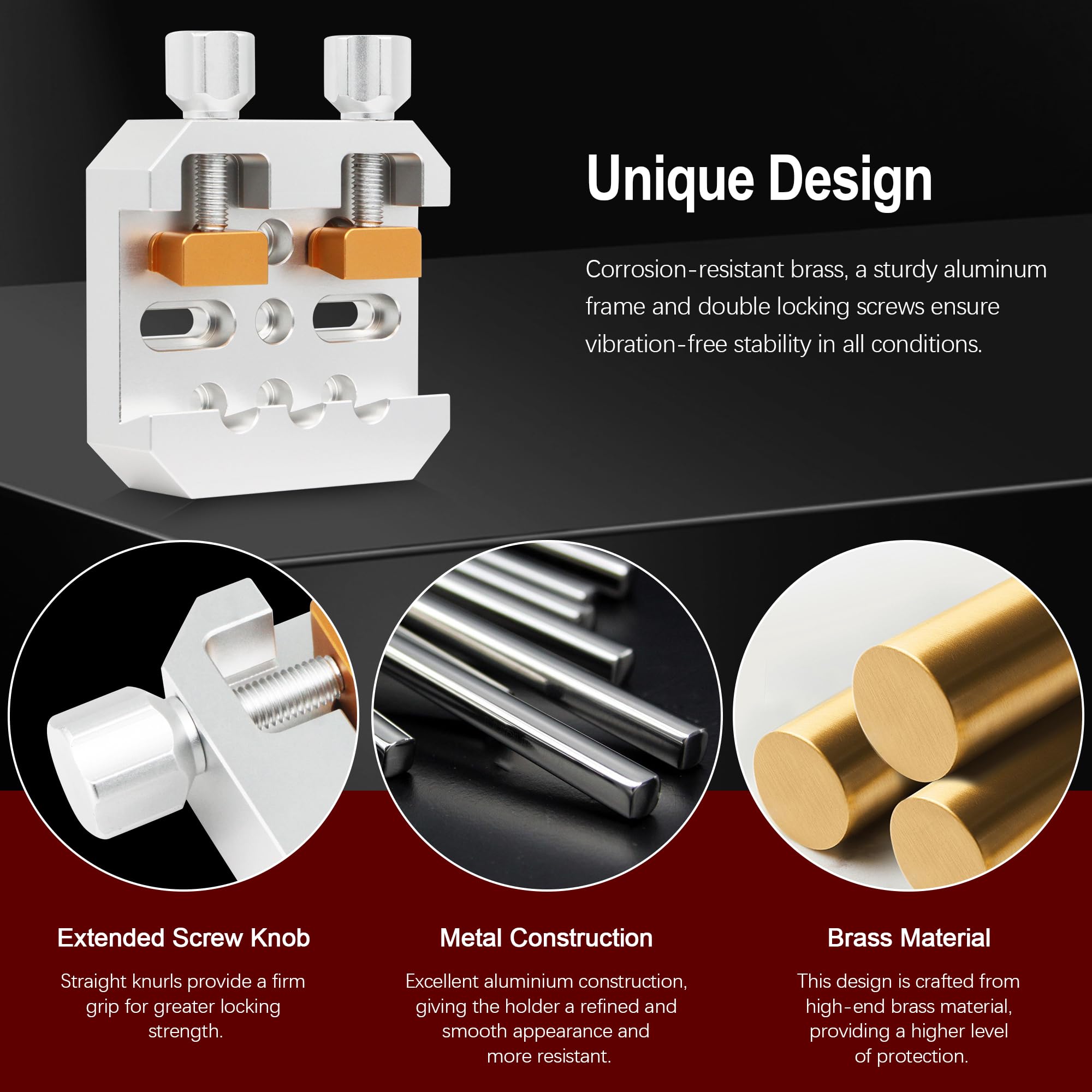 Morsetto A Coda Di Rondine Per Telescopio - Lega Alluminio, 8 Fori, Capacità 10 Kg - Foto 9