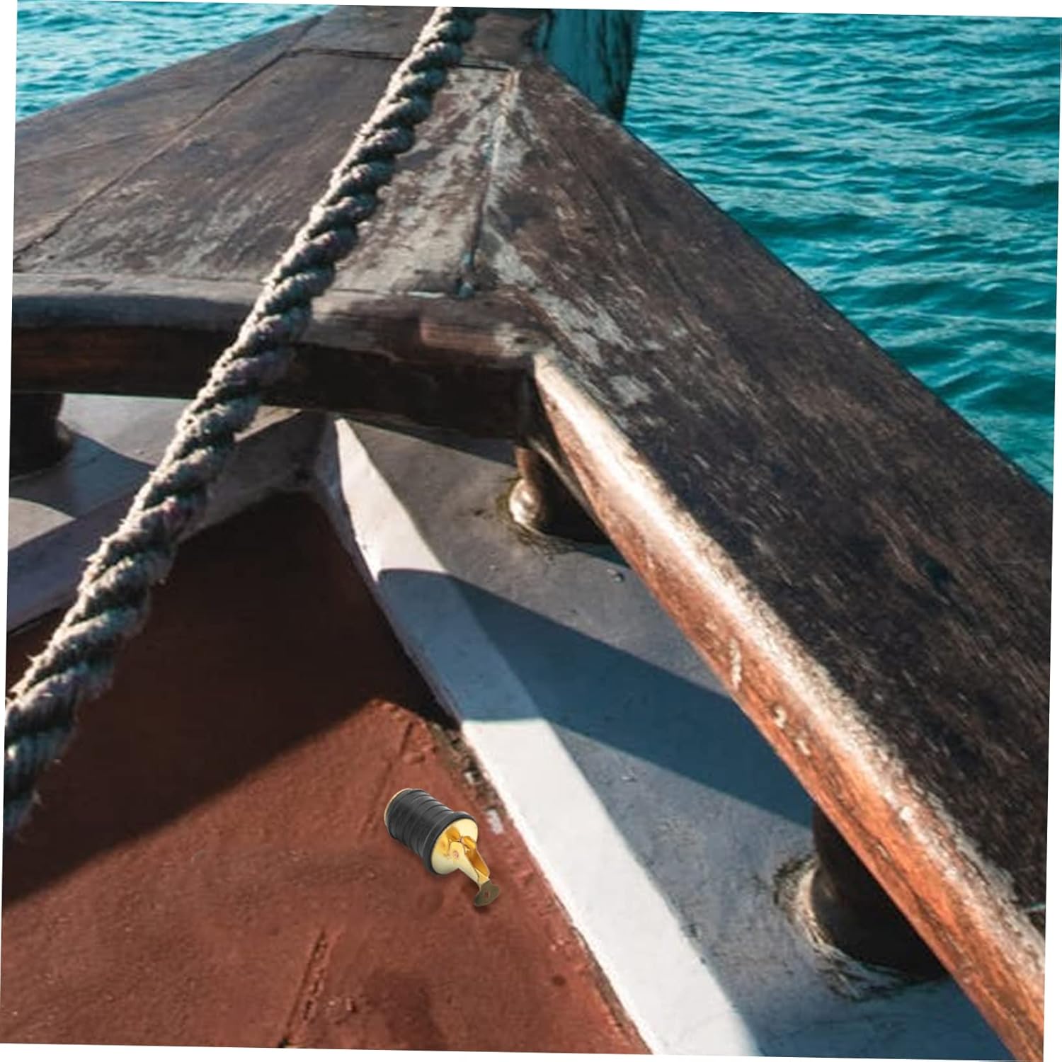 Kisangel 2pcs Drain Plug Ocean Boat Travel Metal Brass and Rubber