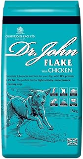 Dr John Complete Dry Dog Food, Flake with Chicken 15 kg