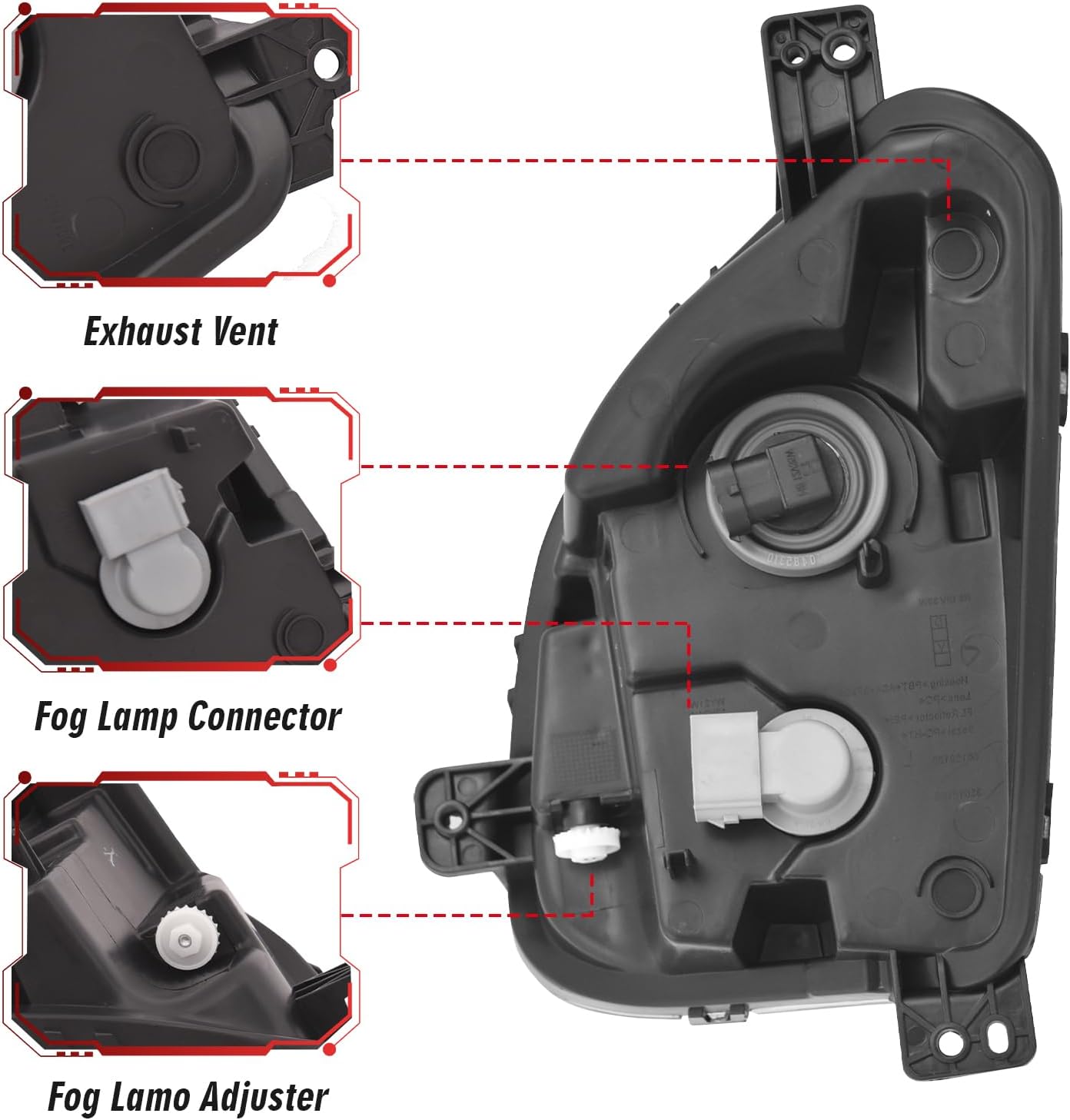 GM2593323 Front Bumper Fog Light Left Driver Side Enhance visibility for 2018 2019 2020 CHEVROLET EQUINOX 84226250