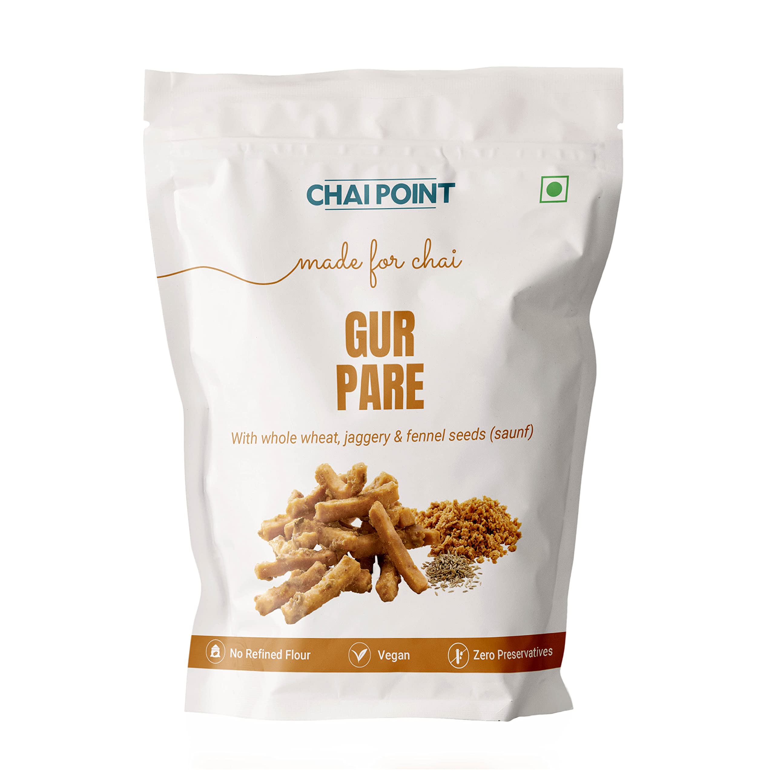 - CHAI POINT Gur Pare (Pack Of 2) 500 Gm, Whole Wheat Snack, Healthy Indian Snacks, Ready To Eat Snacks