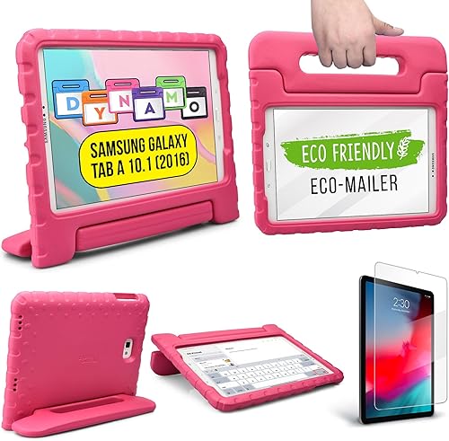 Cooper Dynamo - Funda protectora resistente para Samsung Tab A 10.1 (2016) T580 T585 solo  Funda a prueba de niños con soporte, asa, protector de