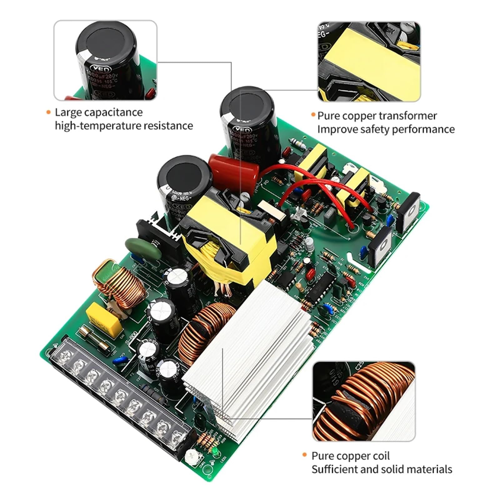 Zasilacz przełączany 800 W, 1000 W, 1200 W, 0-12 V, 15 V, 24 V, 36 V, 48 V, 60 V, 72 V, 80 V, 110 V, 150 V, 220 V, regulowane napięcie AC/DC. | 0-15v-1200w