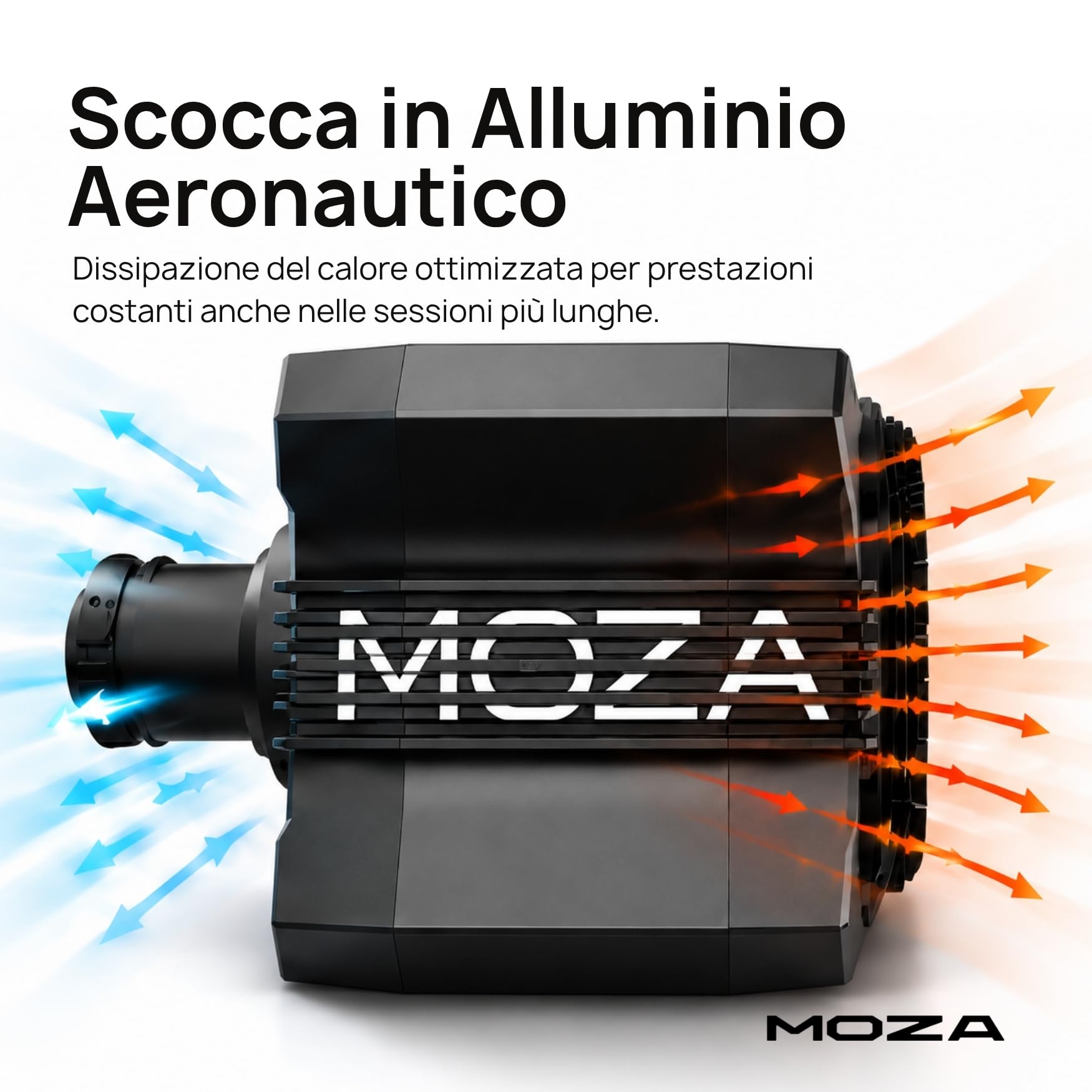 MOZA R9 V3 Base Volante Direct Drive 9 Nm per Simulatore di Guida PC, Encoder Magnetico 21 bit, Alluminio Aeronautico, Compatibile Ecosistema, Sim Racing Professionale