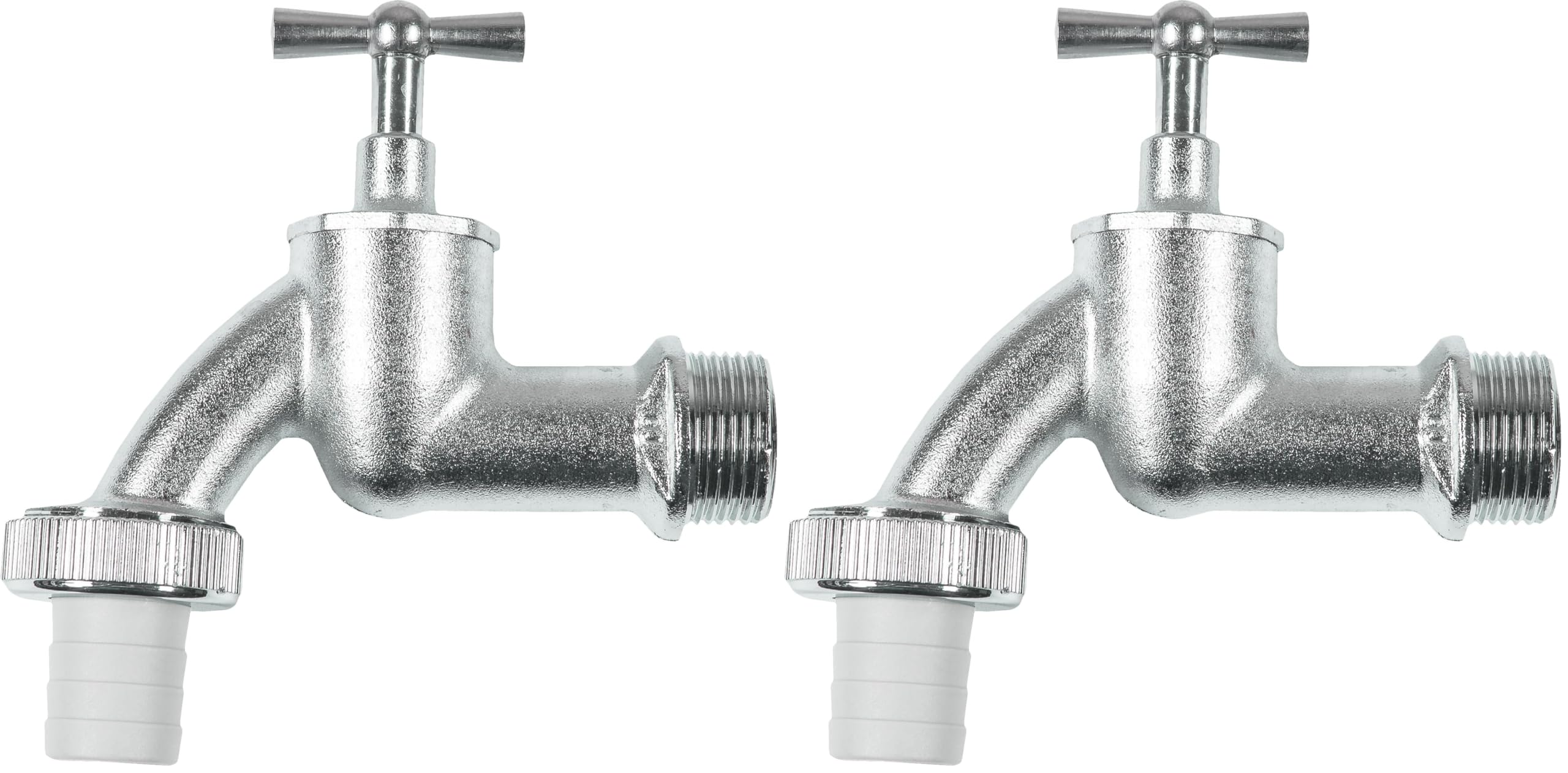 Meister Auslaufhahn - 24,66 mm (3/4 Zoll) AG - Inklusive Schlauchanschluss - Hochwertiges Messing - Ideal als Außenzapfstelle/Zapfhahn für Regentonnen/Wasserhahn/Absperrhahn / FLOR92595