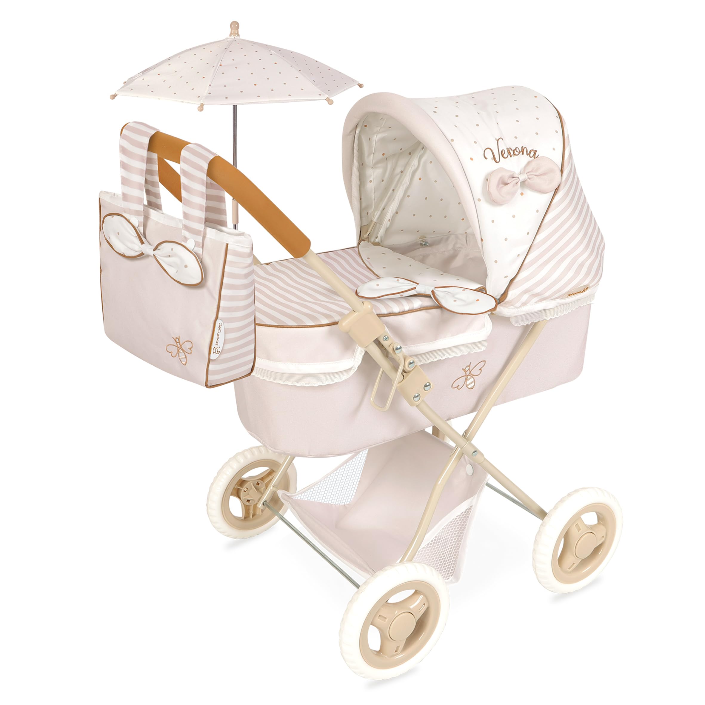 Carro de Muñecas Verona Plegable con Sombrilla DeCuevas 85078