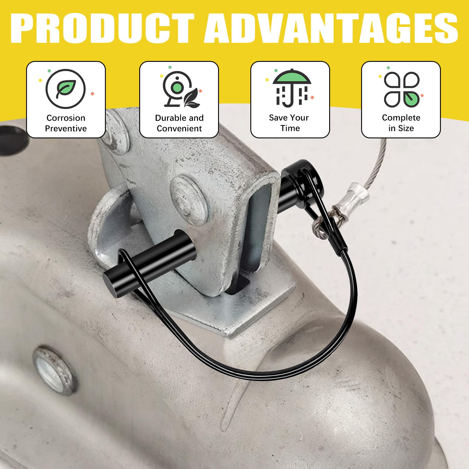 Mardatt 9Pcs 8 Sizes 3 Type Safety Coupler Pin Kit - Image 4