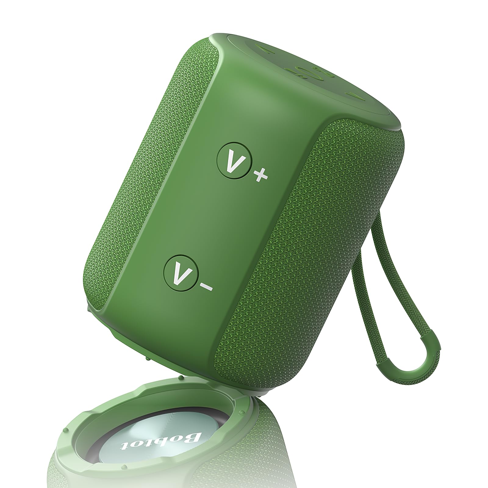 Bobtot Portable Speaker Bluetooth, IPX6 Shower Speaker Waterproof, 15H Playing Time, Loud and Stereo Sound with Bass, Dual Pairing for Party, Camping,