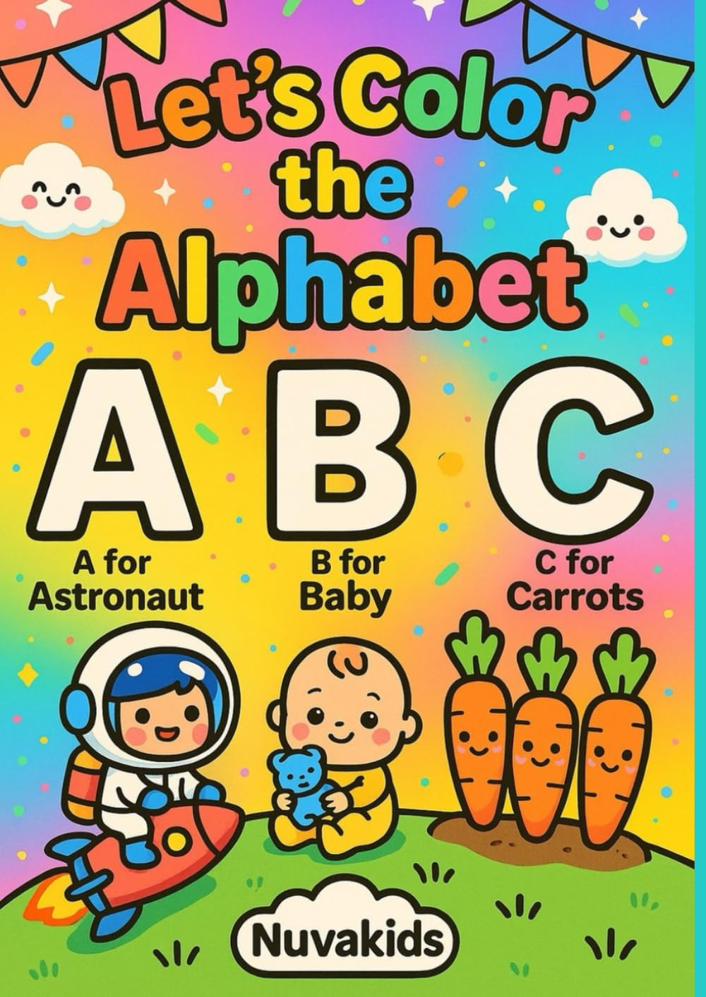 Alphabet Coloring Book - Learn Letter Sounds with Fun Themed Pages