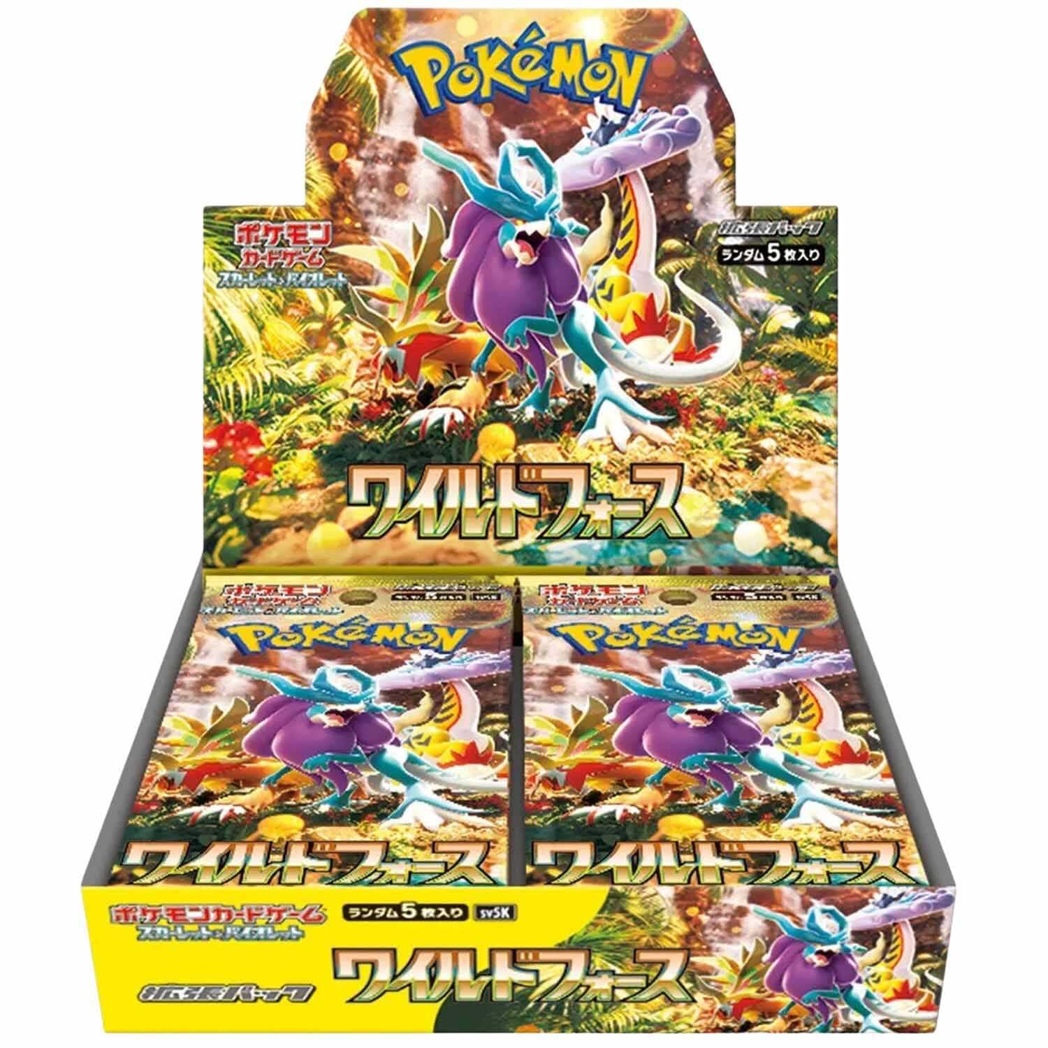 Juego de cartas Pokémon Scarlet & Violet Expansion Pack Wild Force Box (versión japonesa)