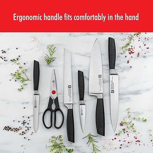 Miniatura 6 de Zwilling All Star - Cuchillo multiusos alemán afilado de 5 pulgadas, cuchillo de tomate, fabricado en una fábrica alemana propiedad de la empresa