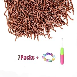 36 Inch 7 Packs Soft Locs Crochet Hair Ginger Color Whole Strand No Extended Long New Faux Locs Pre-looped Super Lightweight Synthetic Hair Braids For Black Women (36inch, 7packs, 350)