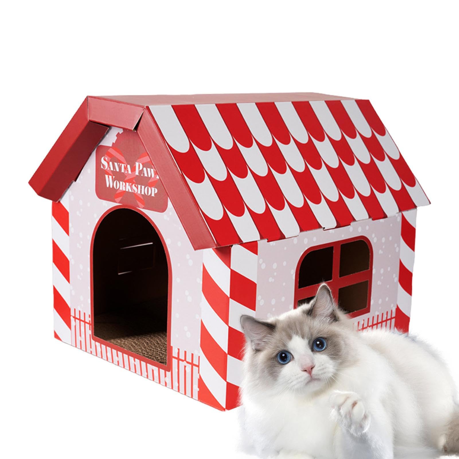 Maisons pour chats d'intérieur idéales pour créer un coin de jeu chaleureux dans le salon