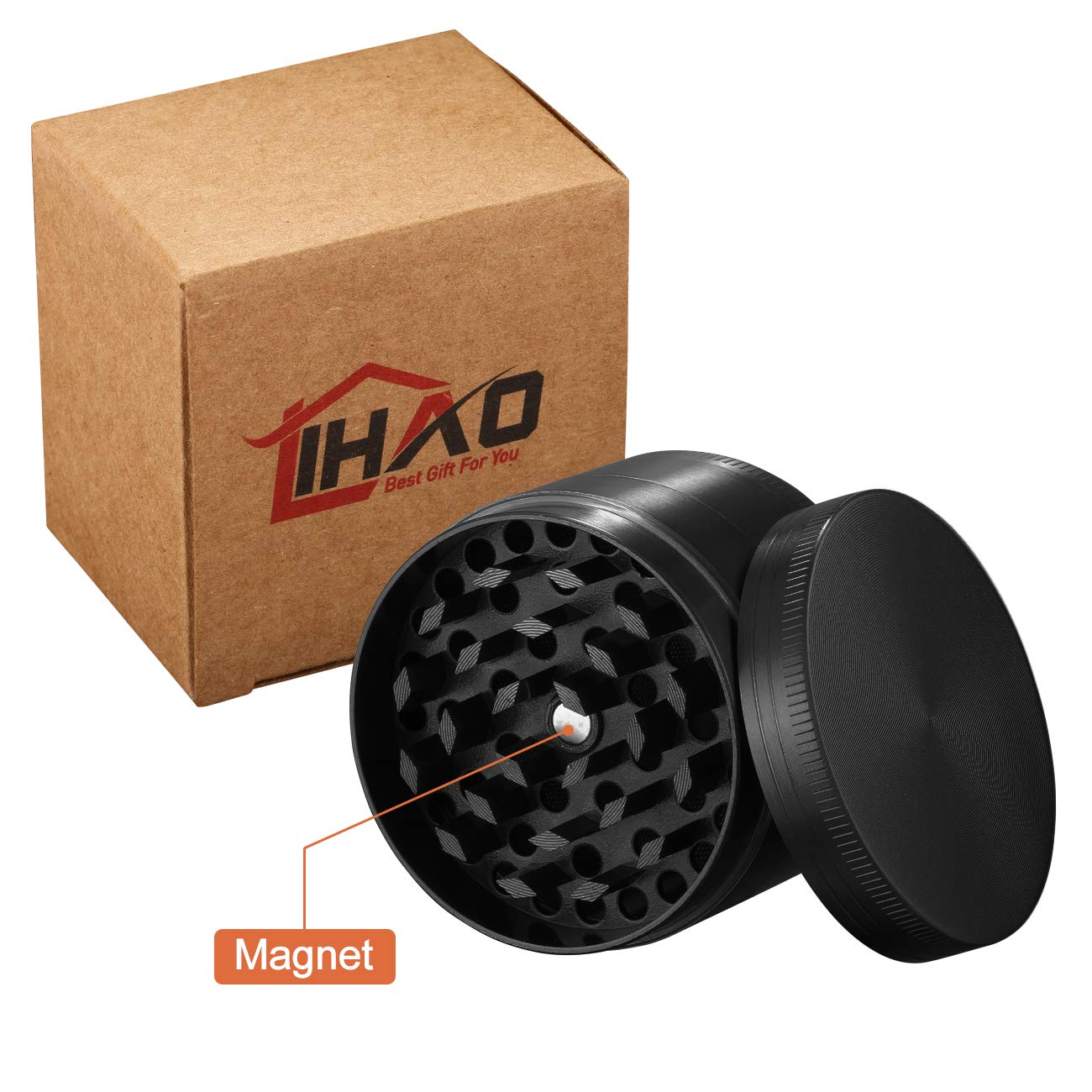 YouXiaor 2 X Pollen Grinder Crusher Herb Mill Zinc Alloy