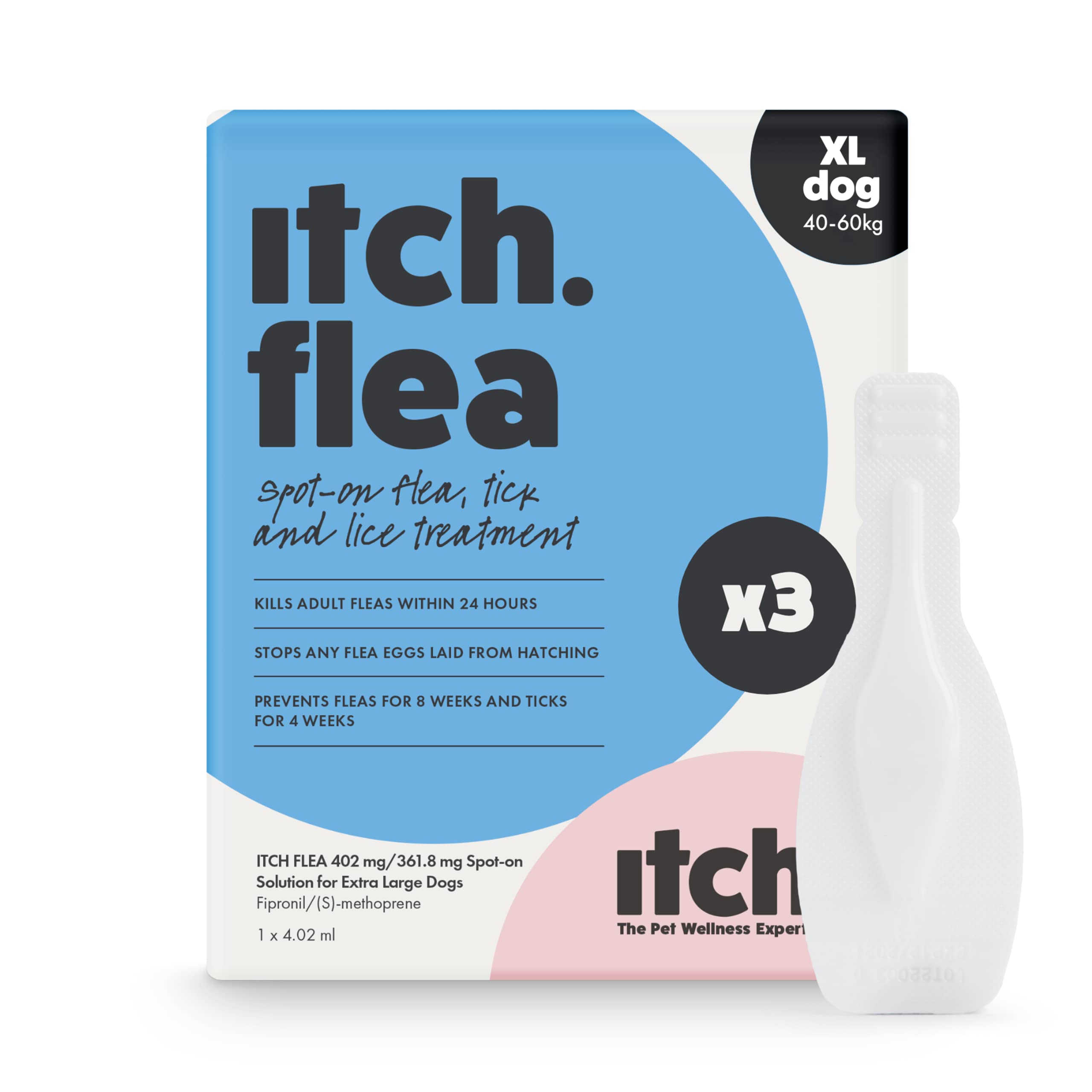 Buy Itch XLarge Dog Flea & Tick SpotOn Solution Dogs Over 40kg