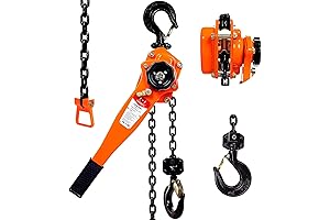 Powerful and Versatile Come-Along: Manual Lever Chain Hoist for Lifting and Pulling Needs