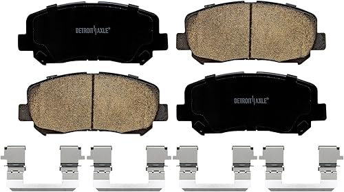 Miniatura 5 de Detroit Axle - Pastillas de freno para Mazda CX-5 2016-2021, pastillas de freno de cerámica delanteras y traseras con repuesto de hardware 2017 2018
