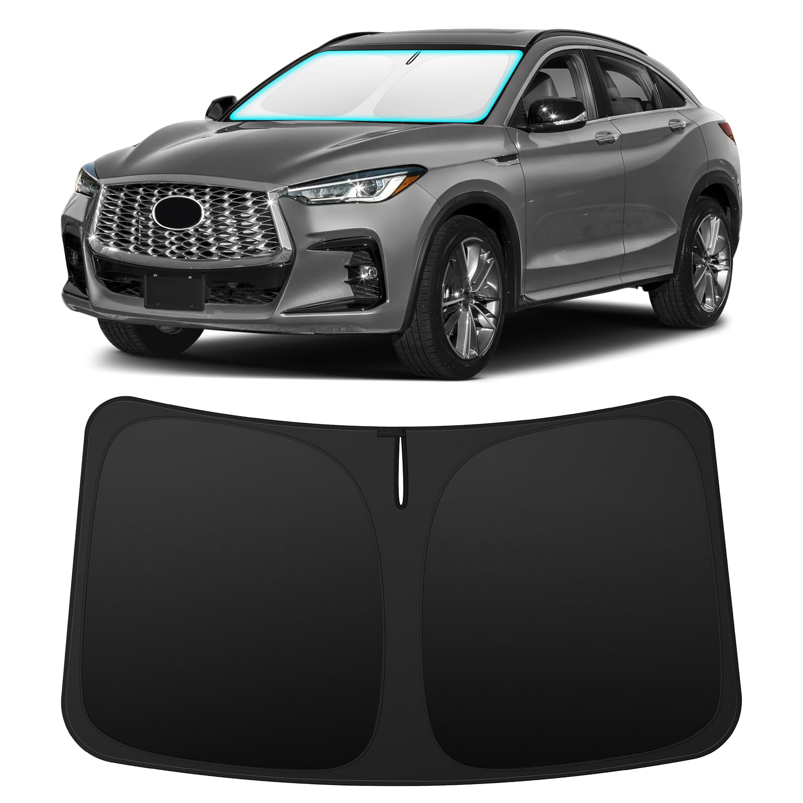 INSAUTO Custom Fit Windshield Sun Shade for Infiniti QX55 2022-2025