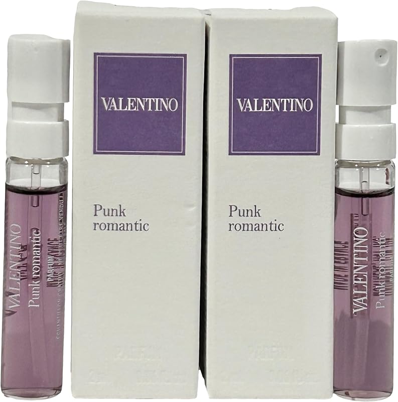 Valentino Anatomy of Dreams PUNK ROMANTIC UNISEX PARFUM Sample SMALL MINI TRAVEL SIZE Spray Perfume 2ml / 0.06 fl oz each vial - SET OF 2 (5393)
