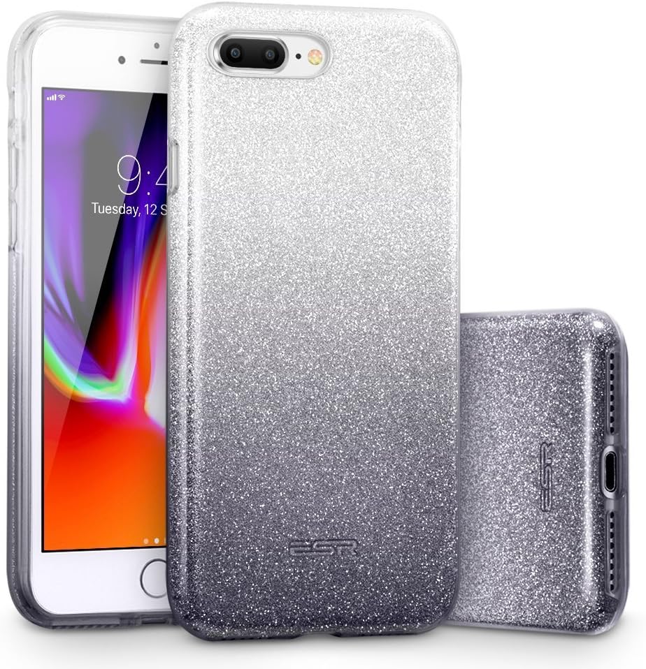 Amazon.com: ESR iPhone 8 Plus Case, iPhone 7 Plus Case,Glitter Sparkle ...