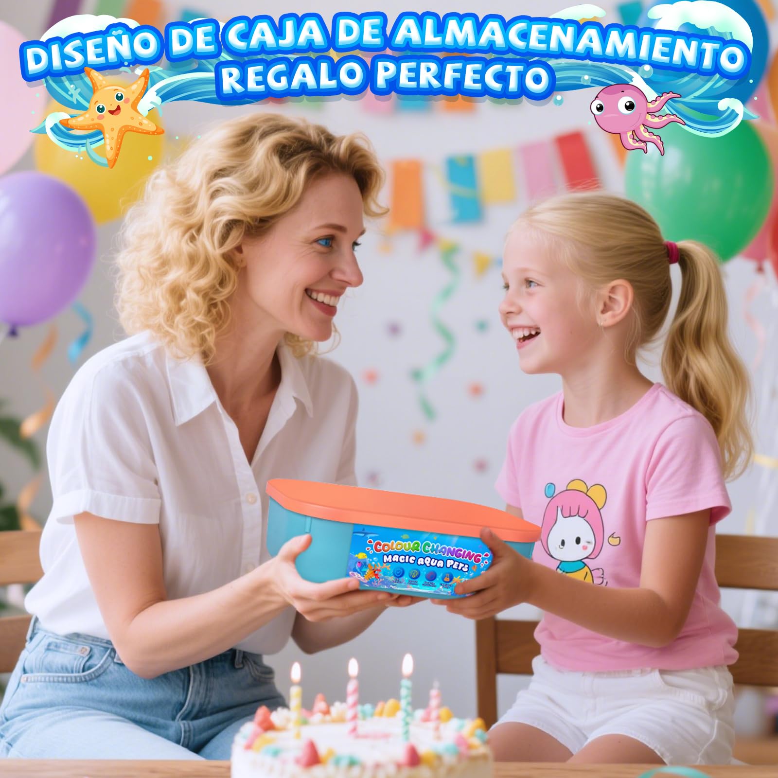 Thedttoy Gel de Agua mágica Que Cambia de Color,Juego de Gel de Agua para niños 22 Piezas,Magic Water Elf Kit,Juguetes de Agua,Regalo de Manualidad Creativa para Niñas de 3 Años en Adelante