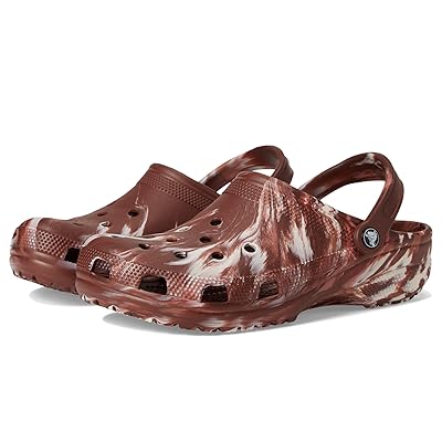 Crocs Classic Marbled Tie Dye Clog Clog Shoes Dark Clay/Multi