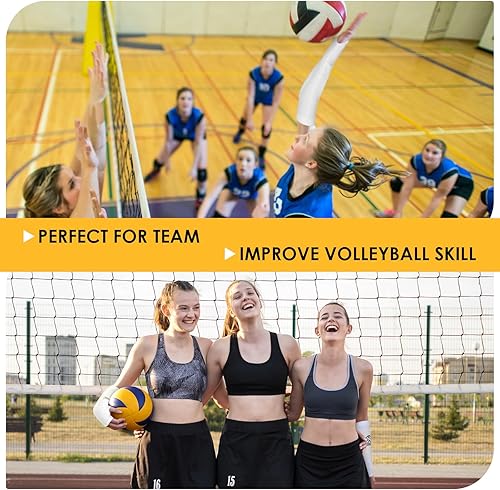 Miniatura 3 de Mangas de voleibol para brazos, mangas de antebrazo con almohadillas de espuma de protección y orificio para el pulgar, mangas acolchadas para niñas