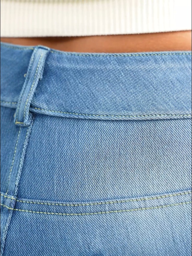 LaiEr Donna Jeans Da Alta Elasticità,Skinny E Con Tasche A