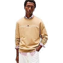 Tommy Hilfiger Tommy Logo Sweatshirt Mw0Mw11596, Felpa, Uomo, Marrone (Timeless Camel), 3XL