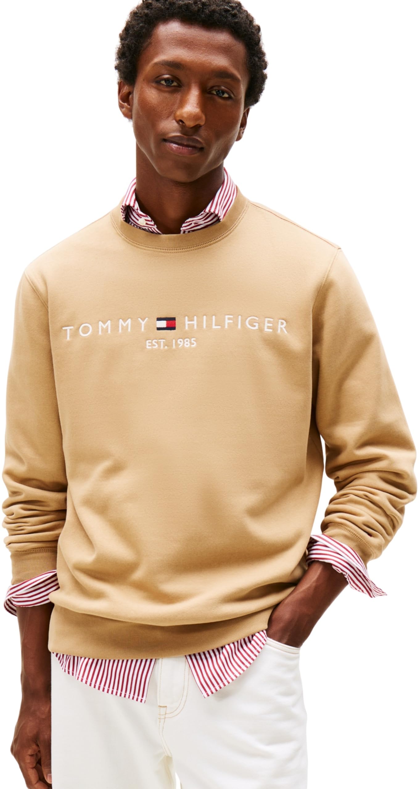 Tommy Hilfiger Sudadera Hombre Tommy Logo sin capucha — view 17