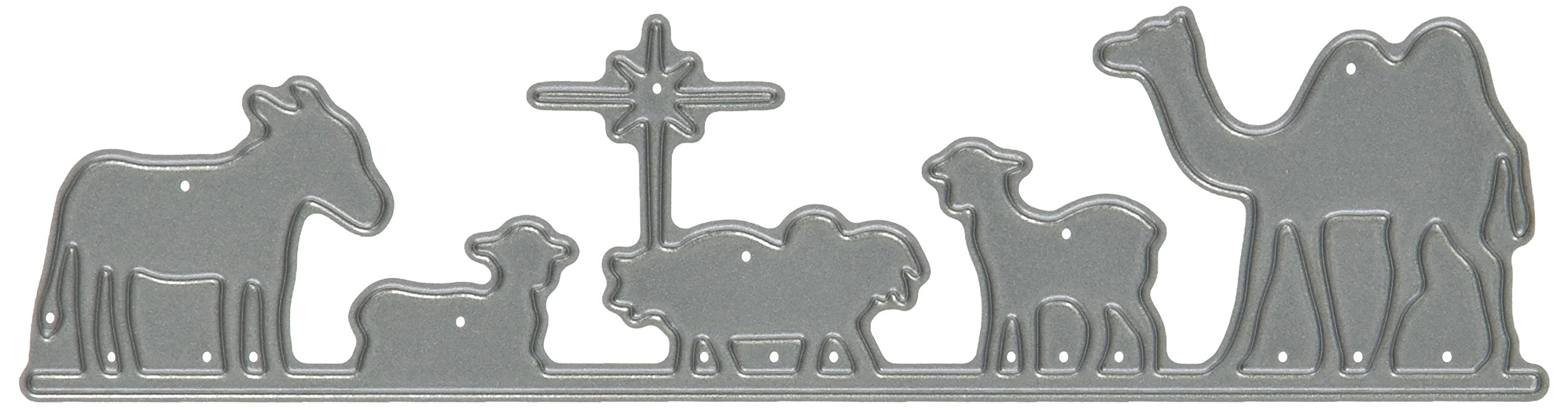 Sweet Petites Die-Versions Nativity Border Die, Silver