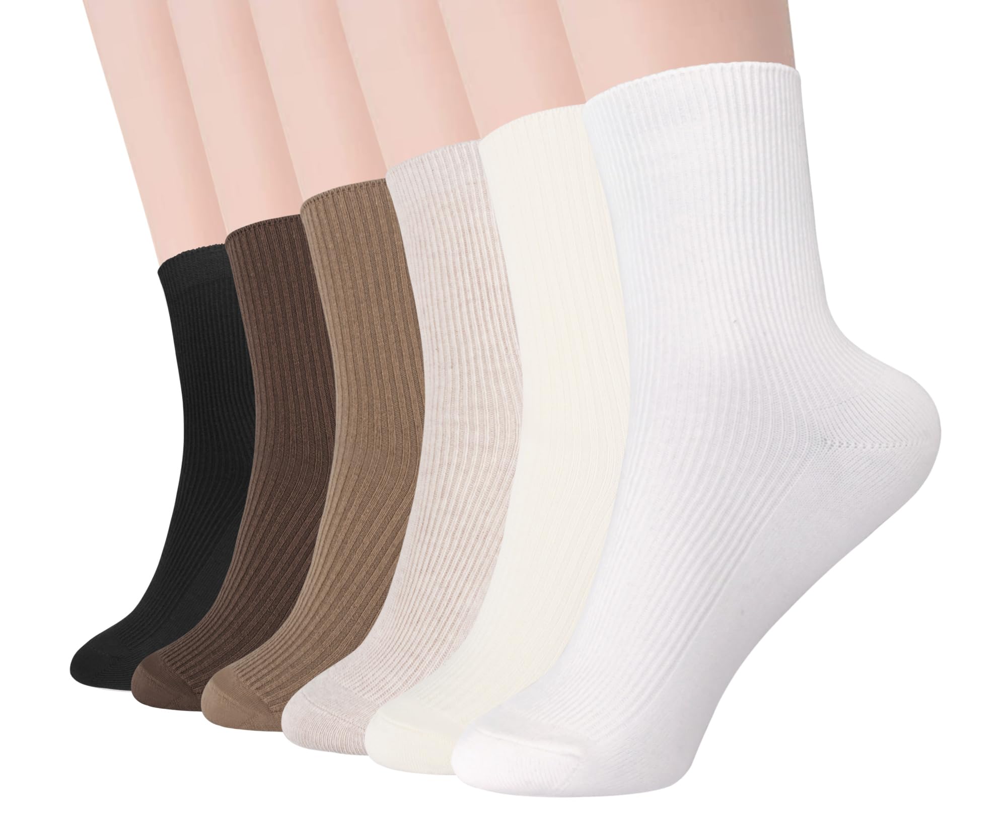 Calcetines de algodón para mujer, finos, informales, atléticos, estéticos, para mujer, calcetines acanalados para el tobillo