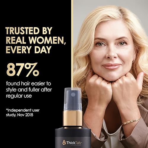 Miniatura 5 de ThickTails Spray instantáneo para espesar el cabello para mujeres y hombres, aumenta el volumen, el cabello de aspecto más completo en cuestión de