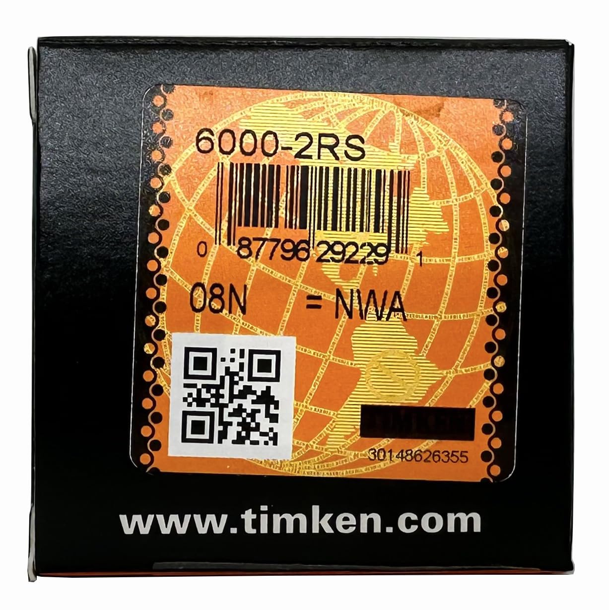 4PACK TIMKEN 6000-2RS Double Rubber Seal Bearings 10x26x8mm