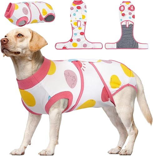 Miniatura 185 de Kuoser Traje de cirugía para perro, cómodo traje de recuperación para perros, mameluco protector posoperatorio, alternativa suave al cuello E